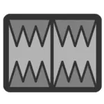 Backgammon pictogram illustraties