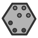 ClipArt mit Hexagon-Symbol