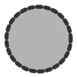 Vektorové grafiky ikony kruhu