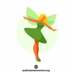 Fairy meisje vector illustraties