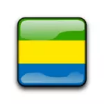 Gabon için ülke bayrağı düğmesini