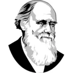 Чарльз Дарвин векторное изображение
