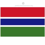 Bandiera Gambia vettoriale