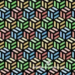 Färgglada kuber mönster