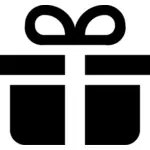 Icono de caja de regalo