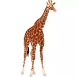 Векторная иллюстрация высокий Жираф коричневый