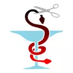 Medisinsk Caduceus vektor image