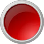 הכפתור האדום כהה מסגרת אפורה