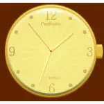 Золотые часы векторное изображение