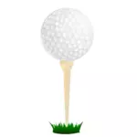 Grafika wektorowa z piłeczki do golfa