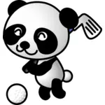 Panda hraje glof