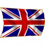 דגל בריטניה באיור וקטור רוח