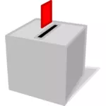 투표 용지 상자 투표 종이 벡터 클립 아트