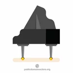 Grand piano vektor ClipArt