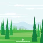 Evergreen manzara
