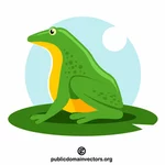 Green frog profile