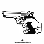 Handgun vector afbeelding