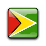 Guyanas flagga knappen