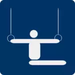Vektor-Bild Gymnastik-Piktogramm