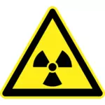 Säteilyvaaran varoitusmerkki vektorikuva