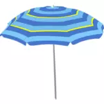 青いビーチ傘ベクトル画像