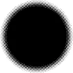 Polotónování kruh vektorový obrázek