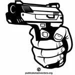Pistola vetor clip-art