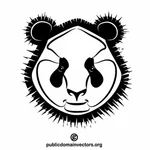 Bir panda ayısının başı