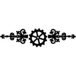 Steampunk, děličem vektorové ilustrace