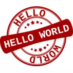 Rótulo 'Olá mundo '