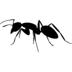 चींटी आइकन सिल्हूट वेक्टर ड्राइंग
