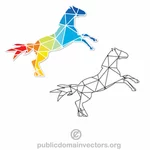 Hest coloring kunst