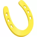 Image vectorielle de fer à cheval jaune