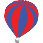 वेक्टर छवि लाल और नीले रंग हवा के गुब्बारे का