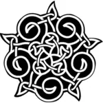 Векторная графика пять остроконечные Кельтского орнамента