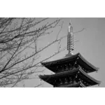 Japoński budynek wieży