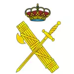 Spaanse Guardia Civil embleem vector afbeelding