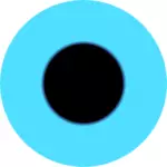 pupila do olho azul