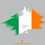 Irská vlajka malované