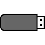 USB stick значок вектора картинки