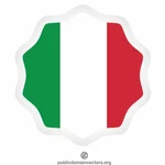 Italská nálepka vlajky