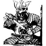 בתמונה וקטורית לוחם סמוראי