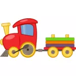 Векторные иллюстрации игрушек локомотива