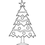Рождественская елка наброски вектор