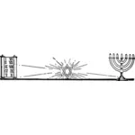 Barra decorativo ebraica vettoriale immagine
