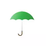 Векторная иллюстрация зеленый зонтик