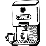 Illustrazione di macchina per il caffè