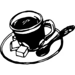 Coupe du dessin de café