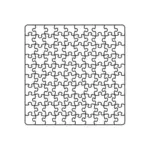 Jigsaw puzzle parçaları