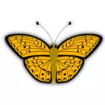Vector de la imagen de mariposa naranja patrón